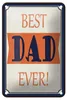 Blechschild Spruch 12x18cm best DAD ever bester Vater Produktbild-Vorschau 1