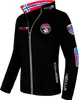 A black Nebulus jacket with Norwegian flag accents.