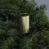 Stabkerzenhalter - Kerzenpick für Adventskranz - ohne Dorn - Metall - H: 9cm - gold - 4 Stück Produktbild-Vorschau