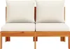 vidaXL Gartensofa ohne Armlehnen mit Kissen 2-Sitzer Produktbild-Vorschau 5