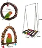 6Pcs Vogel Spielzeug Set Für Papagei, Natürliche Hölzerne Produktbild-Vorschau 3