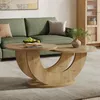 Tribesigns Runde Couchtisch, 2-Tier Couchtisch mit Produktbild-Vorschau 12