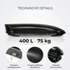 Menabo Mania Coffre de Toit 400L - Noir Mat Voir les images du produit 32