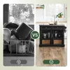 Isola da cucina SoBuy con rotelle, carrello da cucina con Anteprima dell’immagine prodotto 7