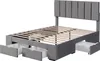 okwish Polsterbett 140 x 200 cm Doppelbett mit Lattenrost, Produktbild-Vorschau 6