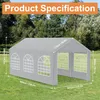 YARDIN 3x6 meter partytent, gemaakt van verzinkte Productafbeelding-voorbeeld 2