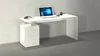 Dmora Schreibtisch Abisse 160x60x75h cm Hochglanz Weiß, Produktbild-Vorschau 4