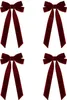 4 Stück Weihnachts-Samt-Schleifenband Geschenke Girlanden Produktbild-Vorschau 1