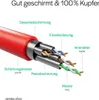 RJ45 Patchkabel CAT 7 Rohkabel U/UTP rot 0,25m Produktbild-Vorschau 4