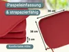 4er Set Stuhlkissen, 38x38 cm, rot, quadratisch, mit Bänder Produktbild-Vorschau 5