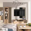 Sideboard - 142x85 cm - Artisan Eiche - Lamellen Optik - Produktbild-Vorschau 4