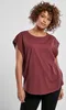 Dames T-shirt Urban Classics Basic, model met getaillede Productafbeelding-voorbeeld 9