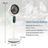 COSTWAY Standventilator mit Fernbedienung, Bodenventilator Produktbild-Vorschau 10