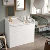 Wickelaufsatz Wickeltisch Kommode Weiß Matratze 50 cm mit Produktbild-Vorschau 5