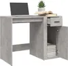 vidaXL Scrivania grigio cemento 100x49x75 cm in legno - Anteprima dell’immagine prodotto 5