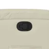 Close-up of a recliner chair's release lever on a cream-colored upholstered surface. Voir les images du produit