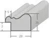 MendeFrames H400 Wandspiegel Silber 10x13 cm Produktbild-Vorschau 3