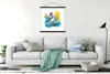 MuchoWow® Textilposter Elefant - Blumen - Wasser 120x120 cm Produktbild-Vorschau 3