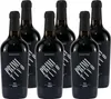 Six bottles of red wine are arranged in two rows. Produktbild-Vorschau