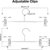 Schmale Hosenbügel, rutschfest mit verstellbaren Clips, Produktbild-Vorschau 4