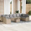 "2026 Promotion" Gartensofa-set Beige Poly-Rattan - Produktbild-Vorschau 1