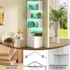 Étagère d'angle Merax avec éclairage LED, bibliothèque en Voir les images du produit 8