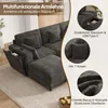 Merax Modulares 6-Sitzer Soffa, U-Ecksofa mit USB & Type-C, Produktbild-Vorschau 6