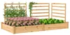Outsunny Hochbeet mit Rankgitter Holz Blumenkasten mit 3 Produktbild-Vorschau 1