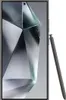 A front view of a Samsung Galaxy S24 Ultra smartphone with a stylus attached to its side. Podgląd zdjęcia produktu