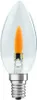 LED Filament Leuchtmittel Kerze 1W E14 klar Flackerlicht Produktbild-Vorschau 1