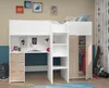 Parisot Hochbett Tom mit Schreibtisch, Schubkästen & Produktbild-Vorschau 3