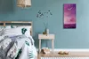Wanduhr Bürouhr Leinwand Bild Geräuschlos 30x60 Kunst Produktbild-Vorschau 4