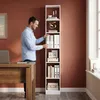 6-stöckiges Bücherregal Würfelregal, 24 x 30 x 183 cm Weiß Produktbild-Vorschau 5