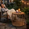 Outsunny Beistelltisch Ø50 cm wetterfest Gartentisch mit Produktbild-Vorschau 8