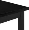 vidaXL Eettafel, 140 x 80 x 75 cm, houtvezel, zwart, Productafbeelding-voorbeeld 6