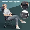 CASARIA® Lot de 4x Chaises de Jardin Pliantes en Aluminium Voir les images du produit 2