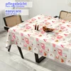 Tischdecke Wachstuch MIMOSA Retro Rot Robust Produktbild-Vorschau 2