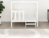 vidaXL Lit pour chien blanc 105,5x83,5x100 cm Pin massif Voir les images du produit 10
