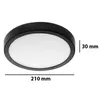 MasterLED LED Deckenleuchte Proma 18 W rund Aufputz schwarz Produktbild-Vorschau 2