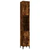 A tall, narrow cabinet with a wood-like finish and black legs, shown against a white background. Náhľad obrázku produktu