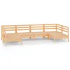 The Living Store 6-tlg. Garten-Lounge-Set Massivholz Kiefer Produktbild-Vorschau 2