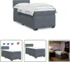 The Living Store Boxspringbett mit Matratze Dunkelgrau Produktbild-Vorschau 1