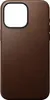 A brown iPhone case is shown from the back. Produktbild-Vorschau