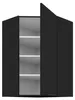 Küchen Eckhängeschrank 60x60 cm SIENA Schwarz Küche Produktbild-Vorschau 2