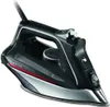 A black and silver Rowenta steam iron is shown against a white background. Produktbild-Vorschau