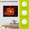 ARTland Poster Feuerblume Größe: 40x30 cm Produktbild-Vorschau 2