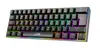 A black gaming keyboard with RGB lighting. Produktbild-Vorschau