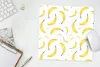 MuchoWow® Mauspad Mousepad Bananen - Weiß - Schablonen Produktbild-Vorschau 5