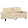 vidaXL 2-Sitzer-Sofa Creme 140 cm Stoff Produktbild-Vorschau 1