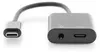 DIGITUS USB Type-C Adapter Type-C auf USB--C + 3.5mm Klinke Produktbild-Vorschau 6